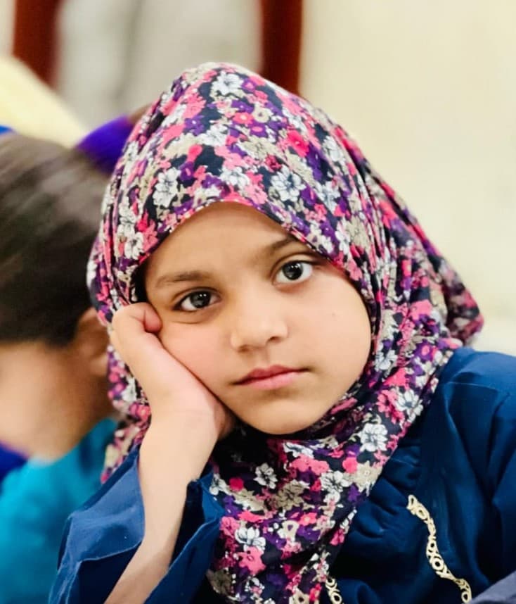 Orphan child smiling
